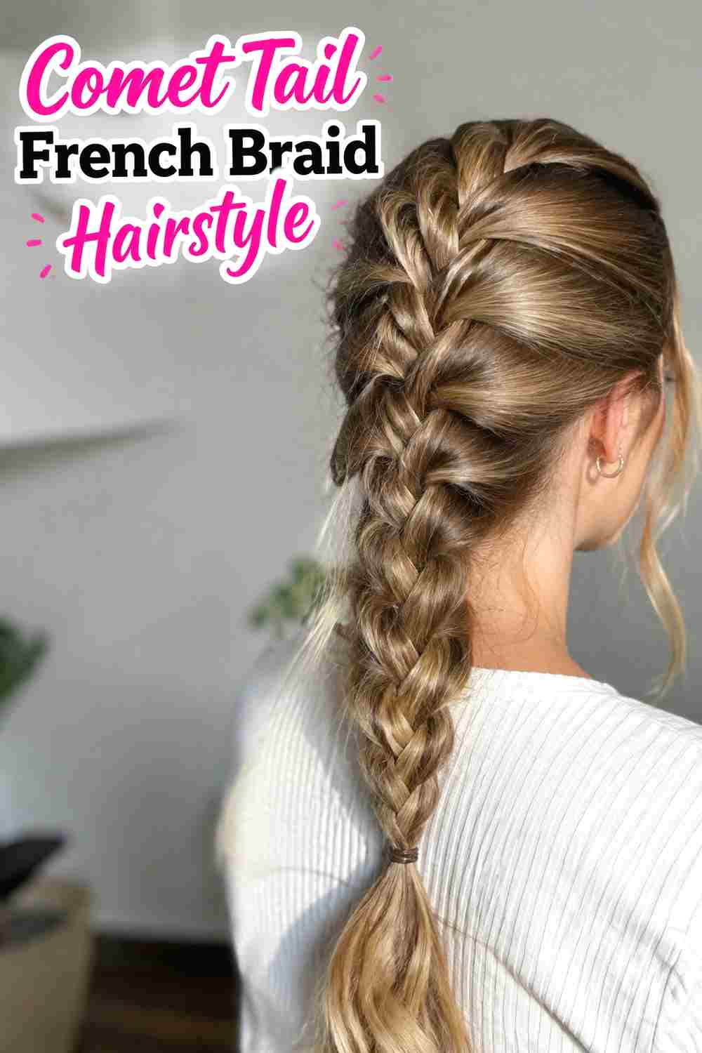 9. Comet Tail French Braid Hairstyle