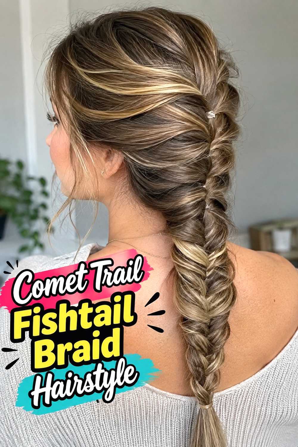 11. Comet Trail Fishtail Braid Hairstyle