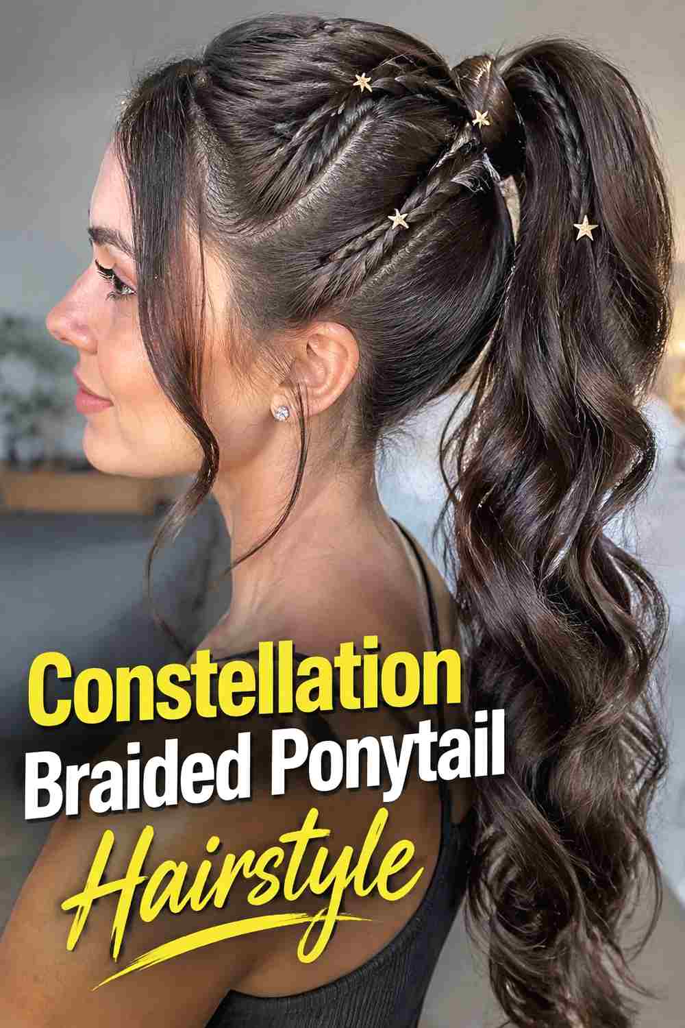 11. Constellation Braided Ponytail Hairstyle