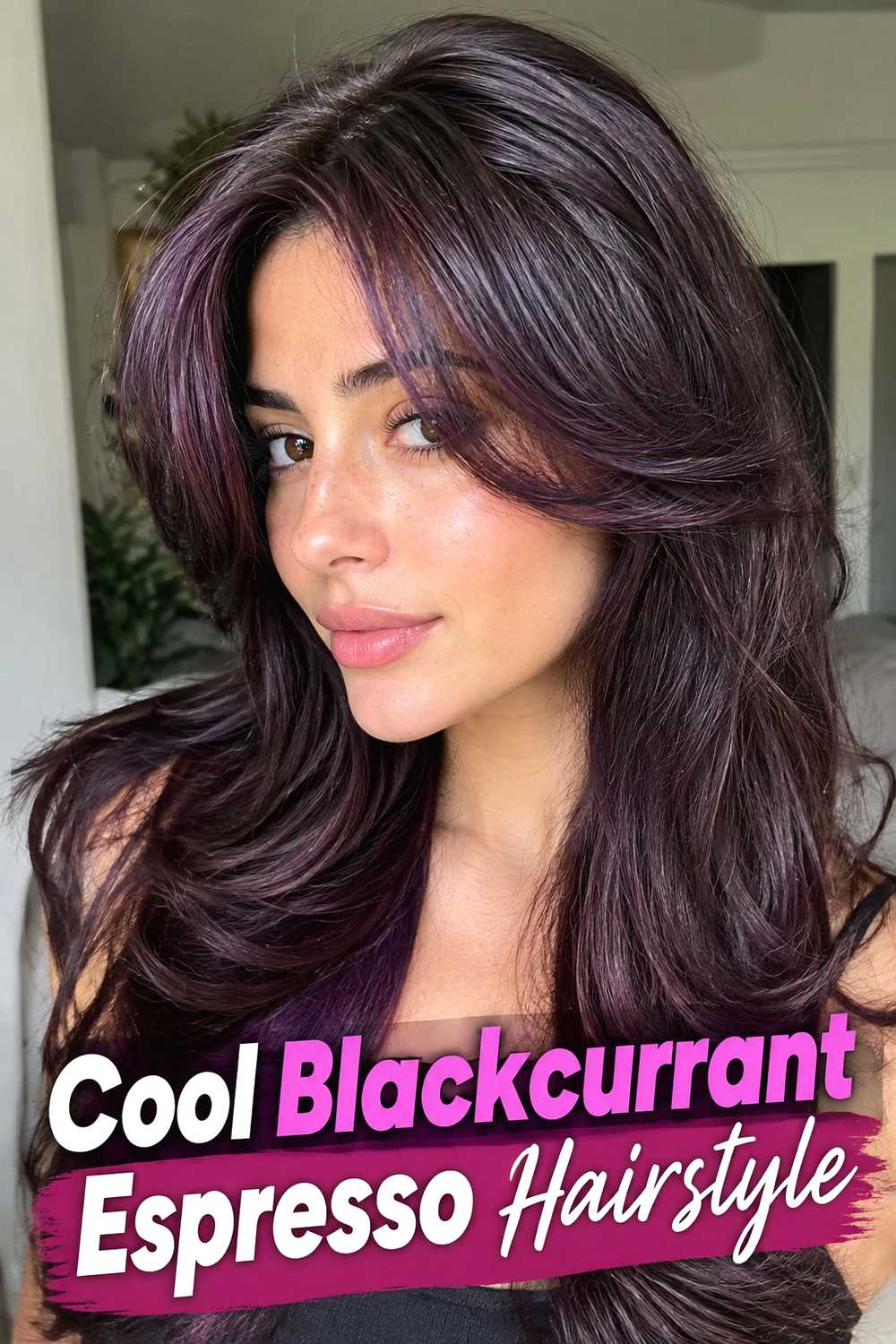 9. Cool Blackcurrant Espresso Hairstyle
