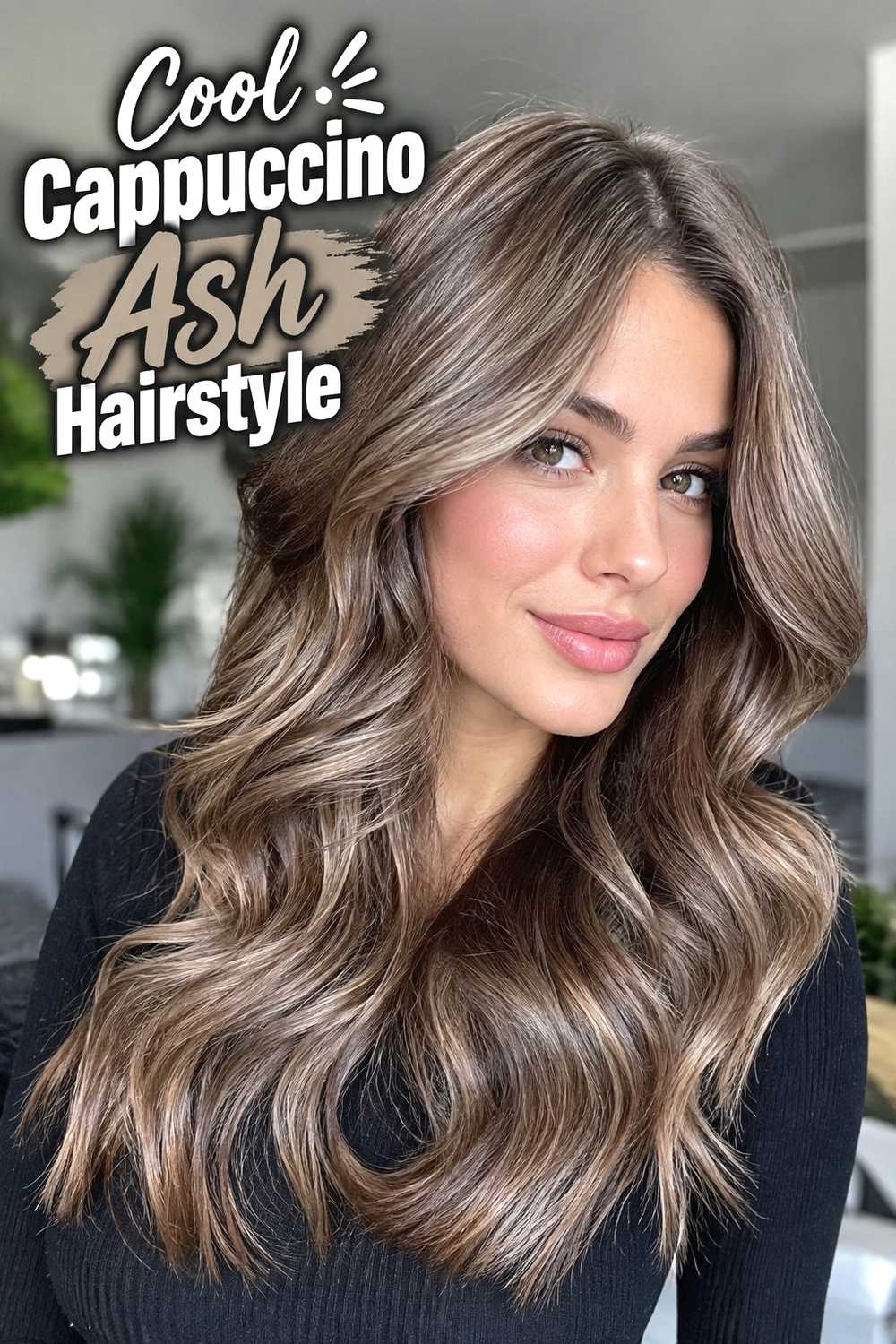 4. Cool Cappuccino Ash Hairstyle