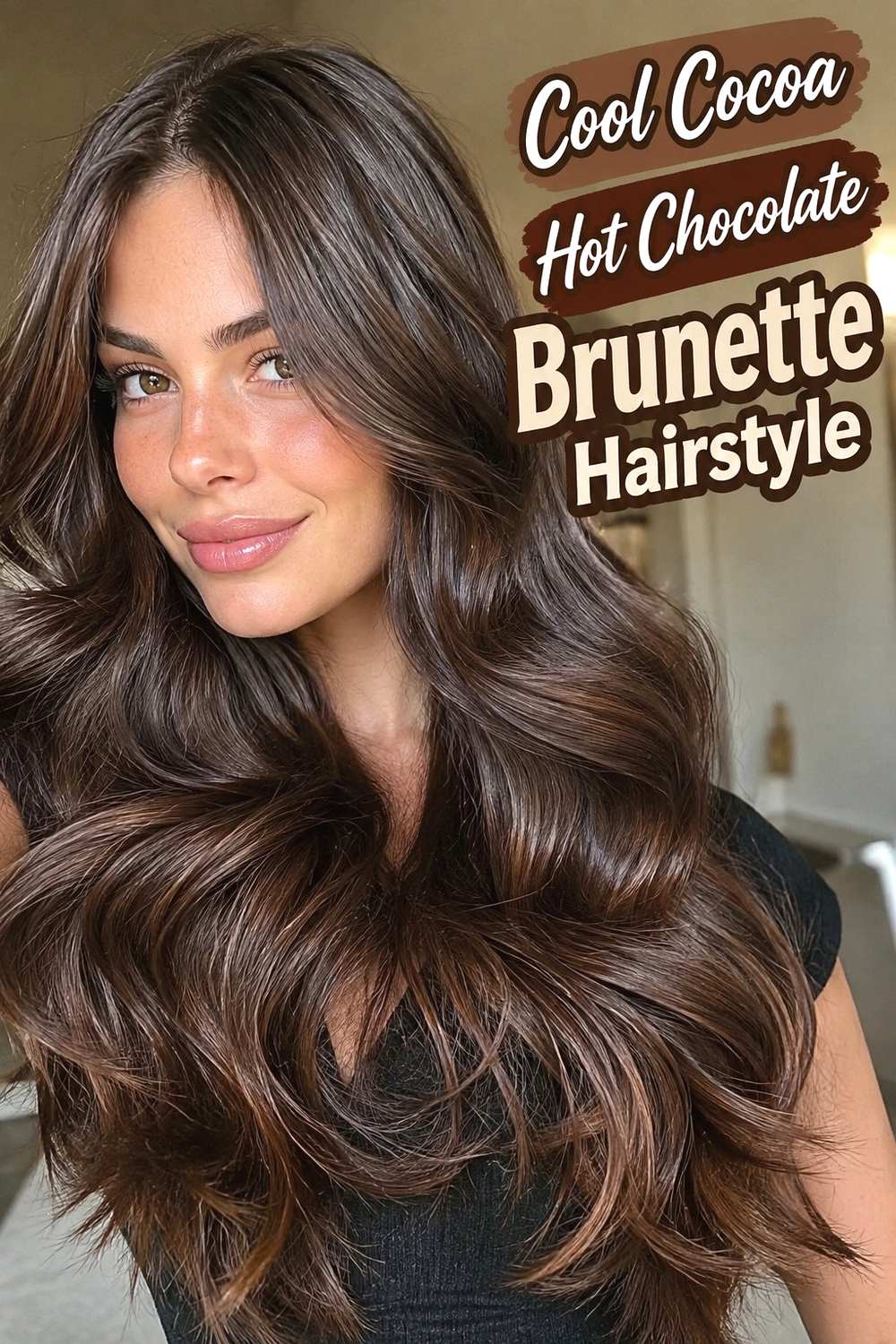10. Cool Cocoa Hot Chocolate Brunette Hairstyle