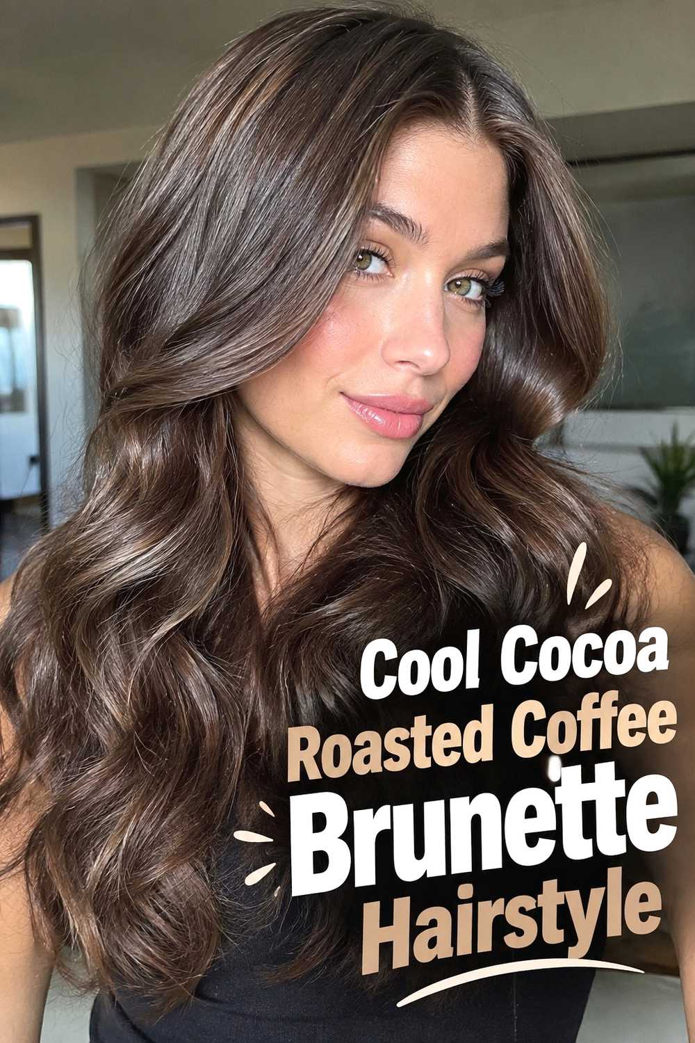 9. Cool Cocoa Roasted Coffee Brunette Hairstyle