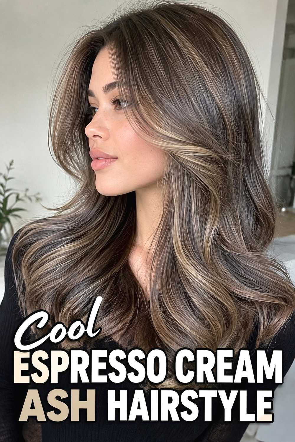 4. Cool Espresso Cream Ash Hairstyle