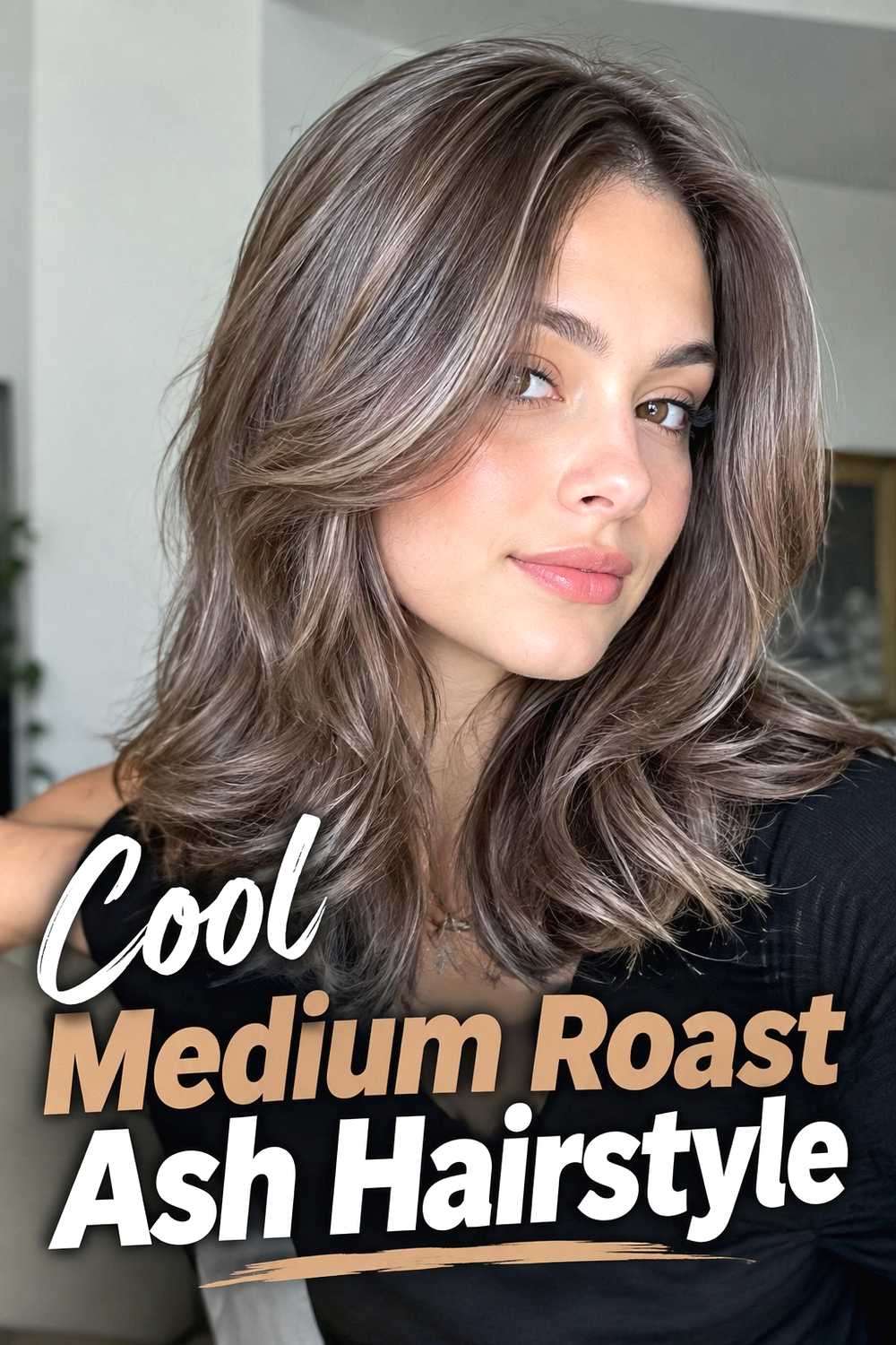 4. Cool Medium Roast Ash Hairstyle