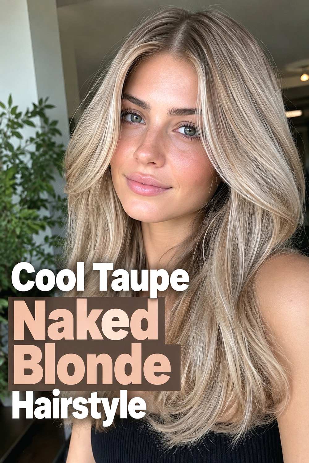 8. Cool Taupe Naked Blonde Hairstyle