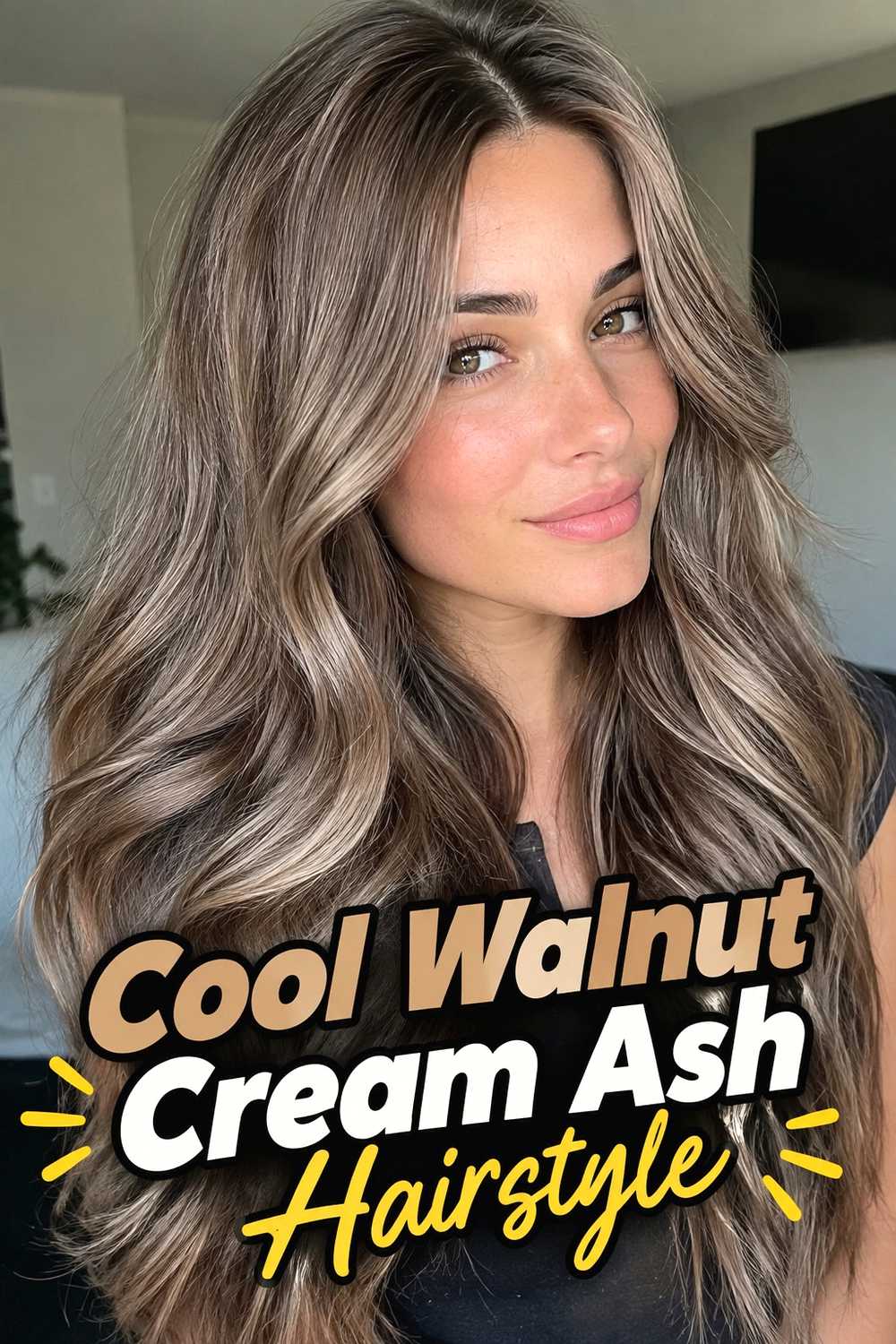 4. Cool Walnut Cream Ash Hairstyle