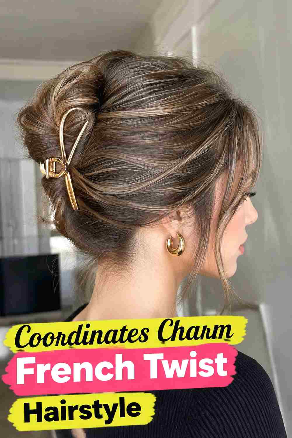 11. Coordinates Charm French Twist Hairstyle