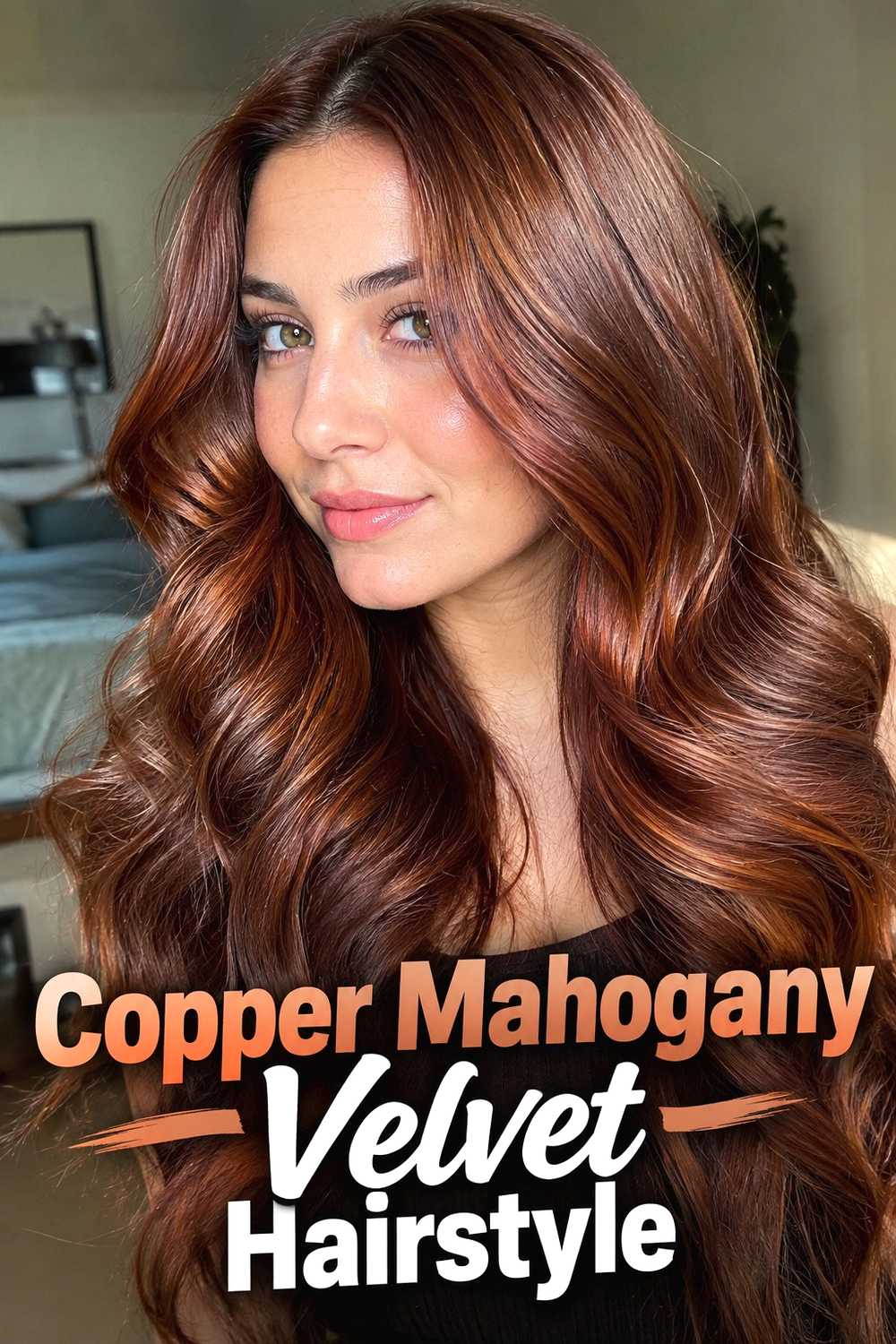 9. Copper Mahogany Velvet Hairstyle