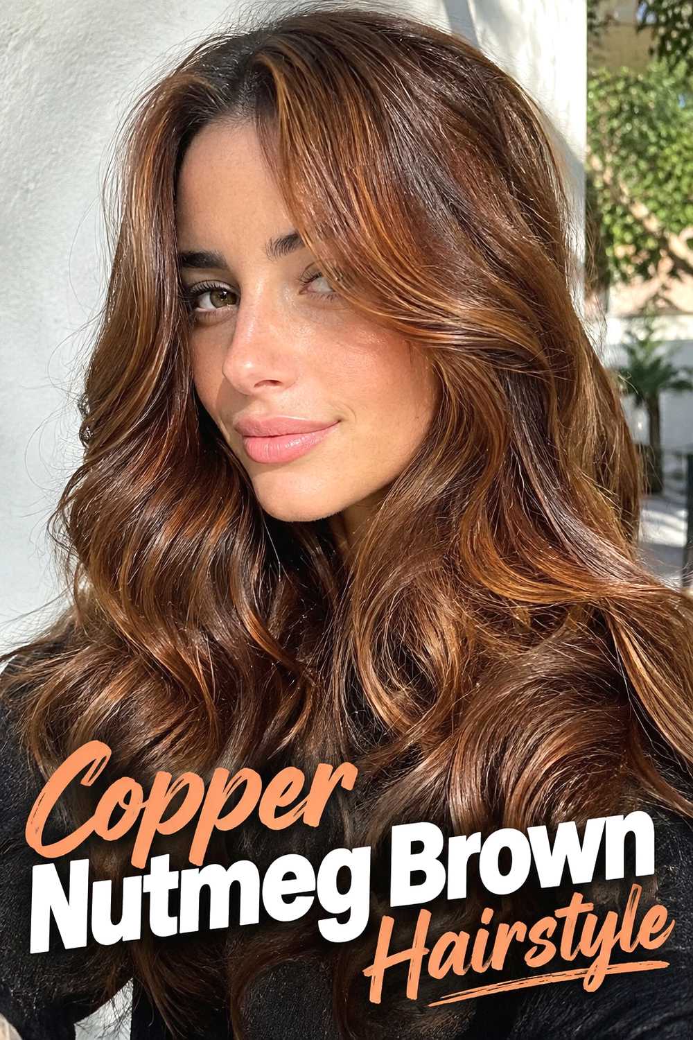 5. Copper Nutmeg Brown Hairstyle