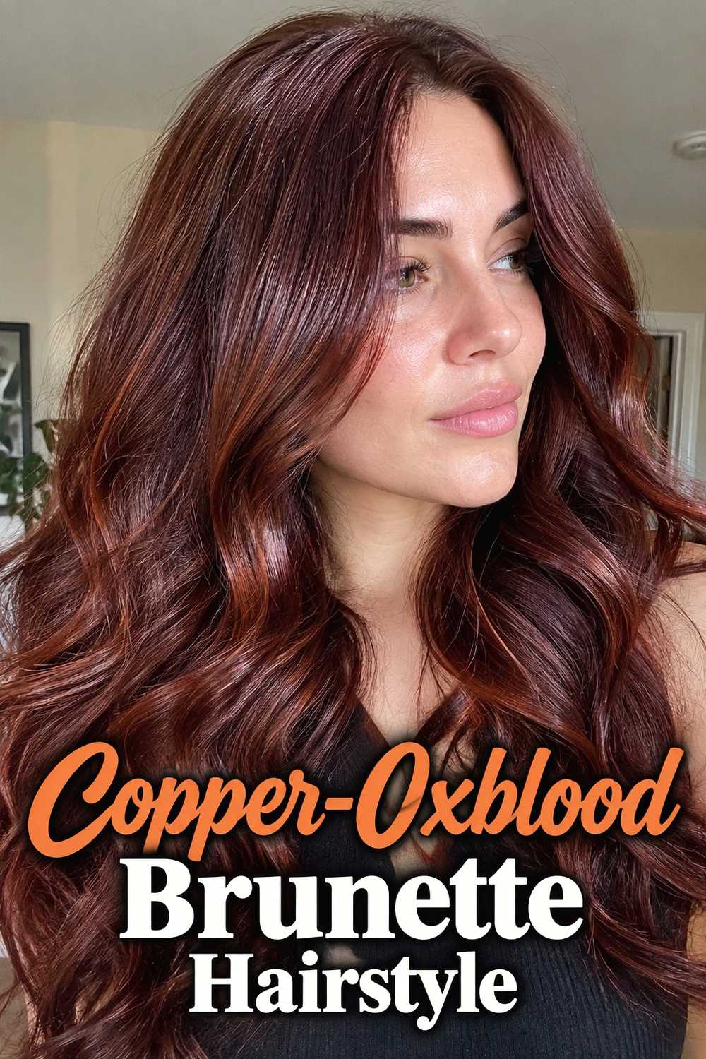 16. Copper Oxblood Brunette Hairstyle