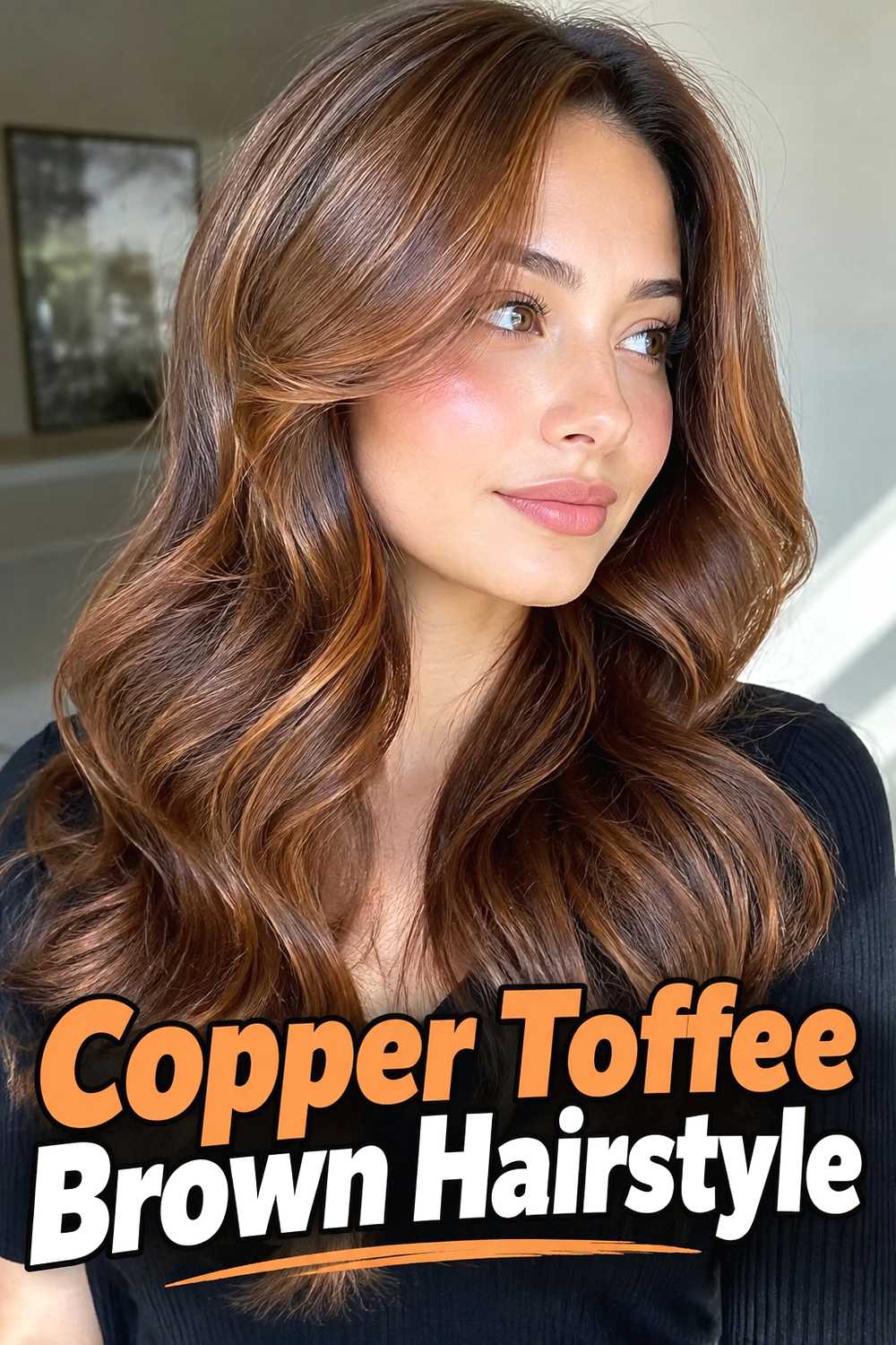 11. Copper Toffee Brown Hairstyle