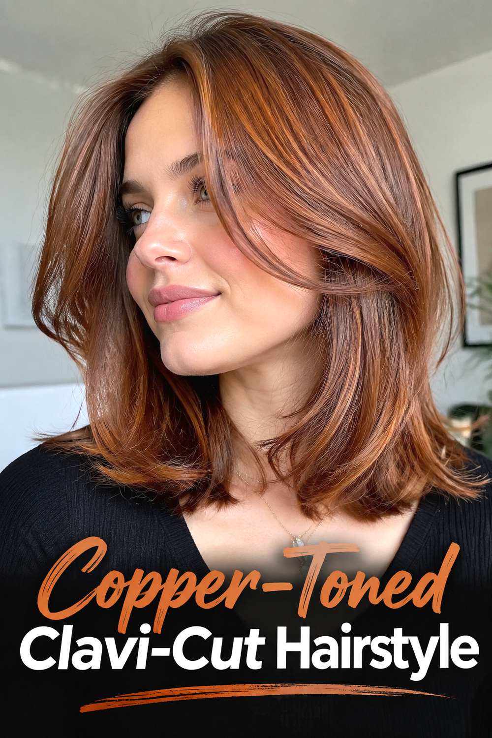 Copper-Toned Clavi-Cut Hairstyle