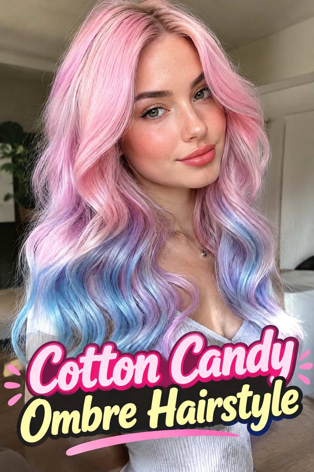 8. Cotton Candy Ombre Hairstyle