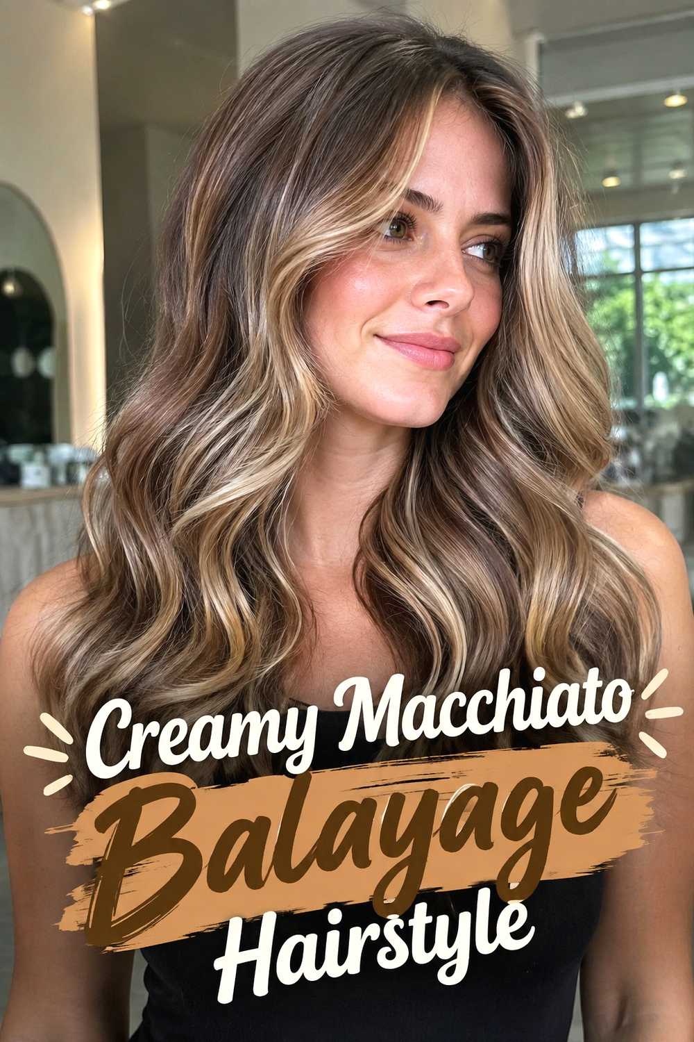 2. Creamy Macchiato Balayage Hairstyle
