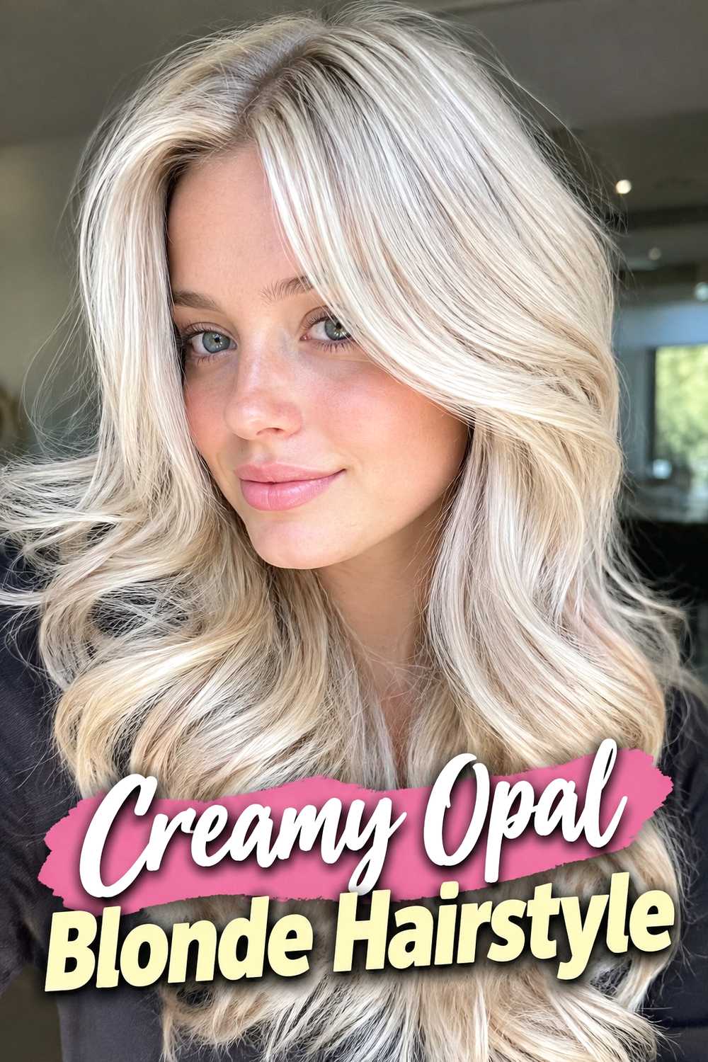 15. Creamy Opal Blonde Hairstyle
