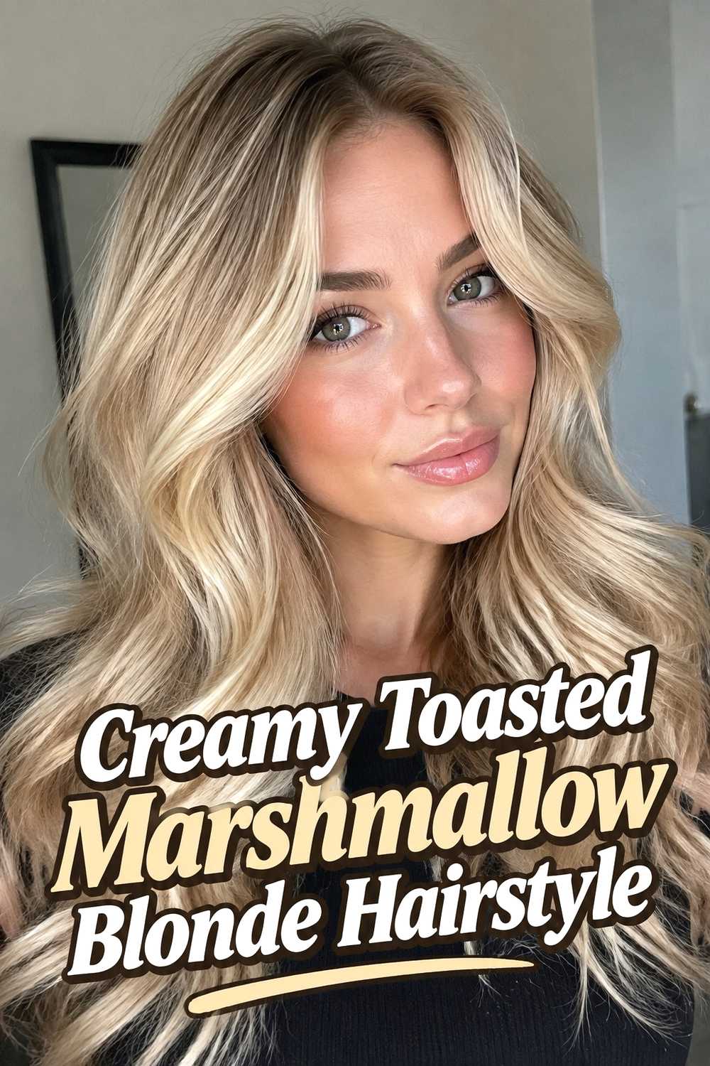 4. Creamy Toasted Marshmallow Blonde Hairstyle