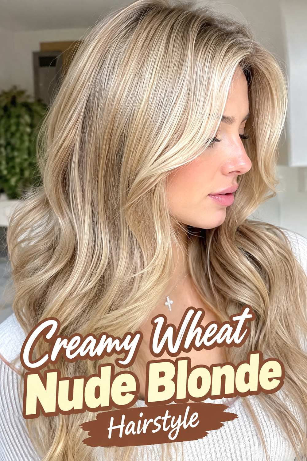 Creamy Wheat Nude Blonde Hairstyle