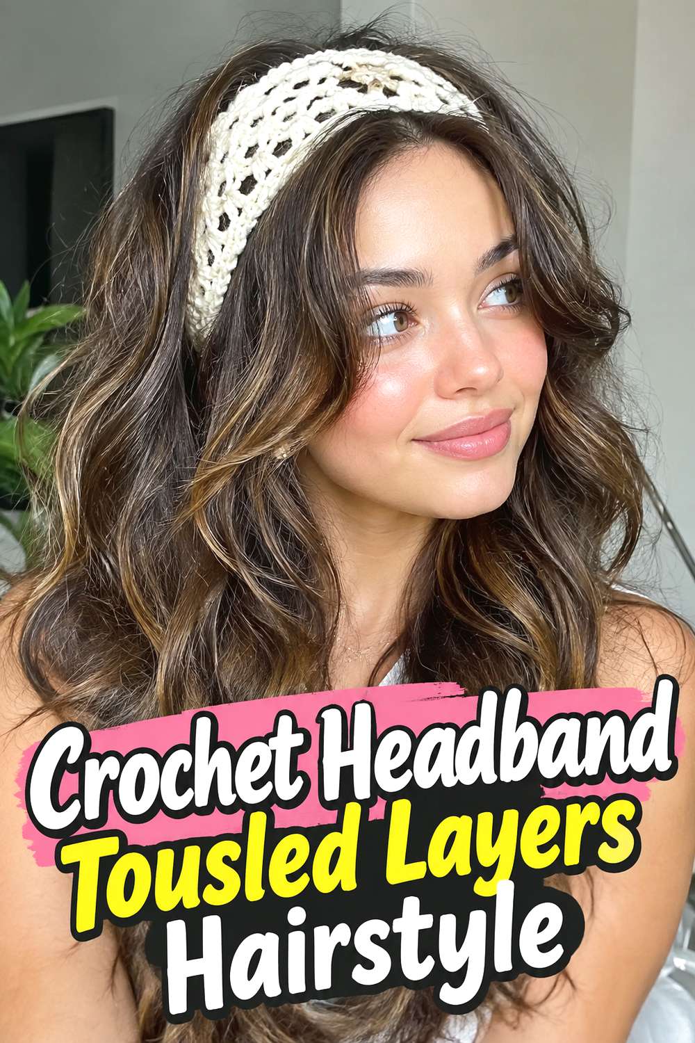 Crochet Headband Tousled Layers Hairstyle