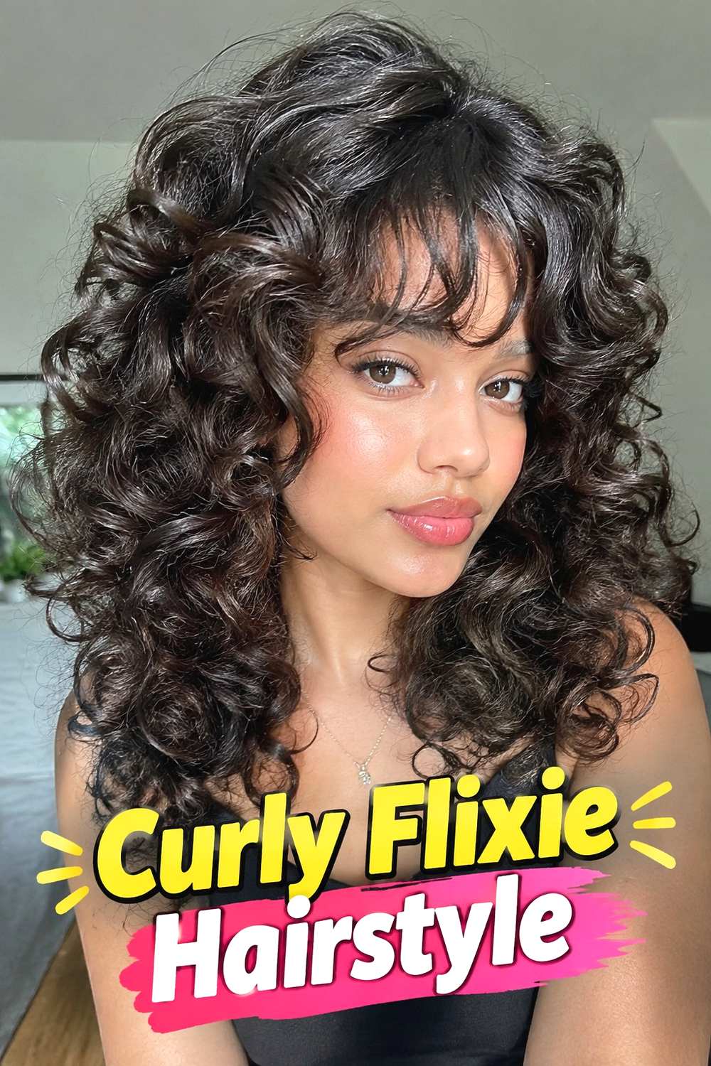 6. Curly Flixie Hairstyle
