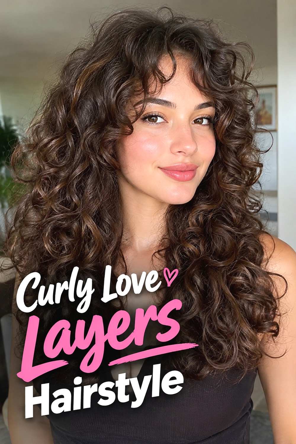 12. Curly Love Layers Hairstyle