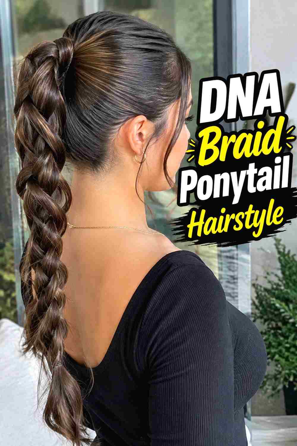 5. Dna Braid Ponytail Hairstyle