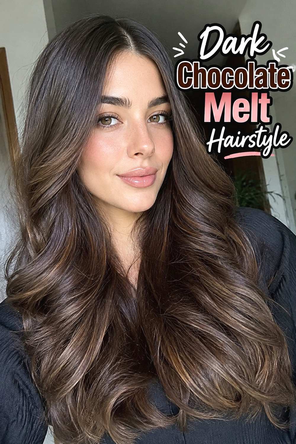 Dark Chocolate Melt Hairstyle