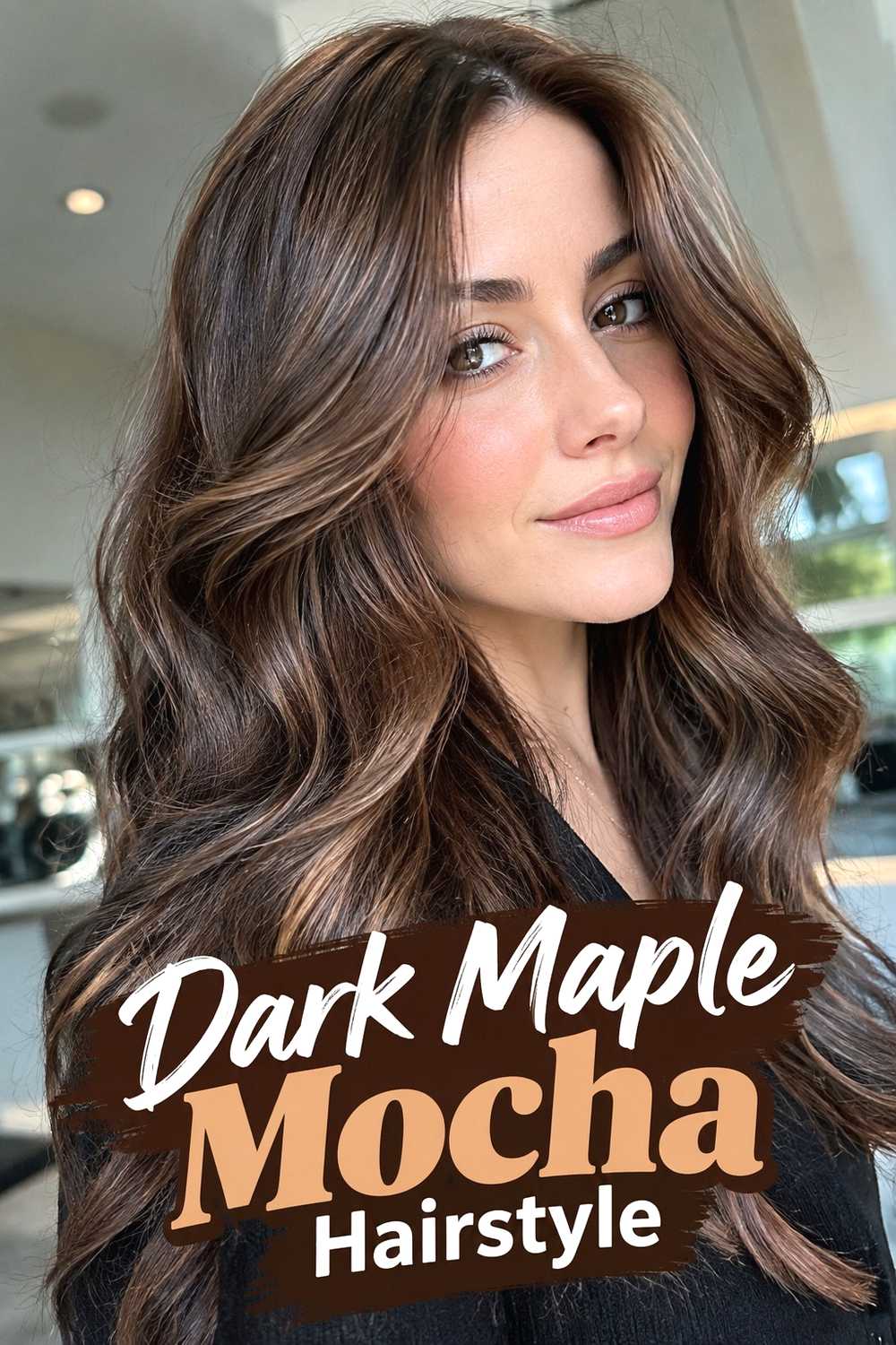 3. Dark Maple Mocha Hairstyle