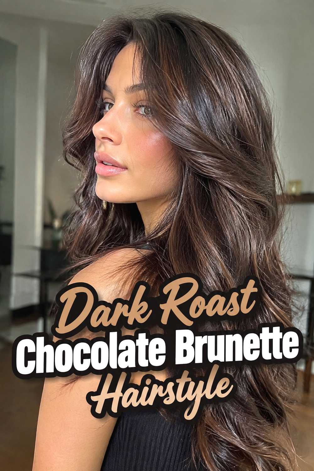 3. Dark Roast Chocolate Brunette Hairstyle