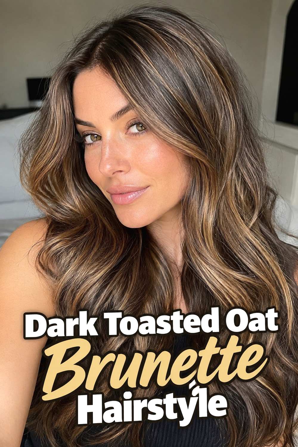 11. Dark Toasted Oat Brunette Hairstyle