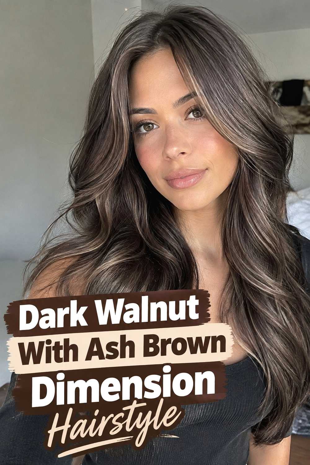 14. Dark Walnut With Ash Brown Dimension Hairstyle