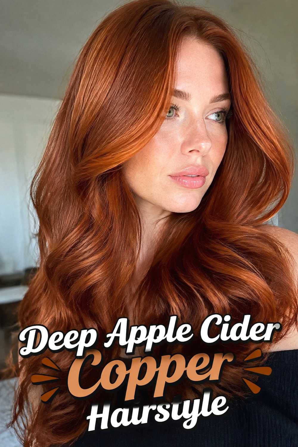 16. Deep Apple Cider Copper Hairstyle