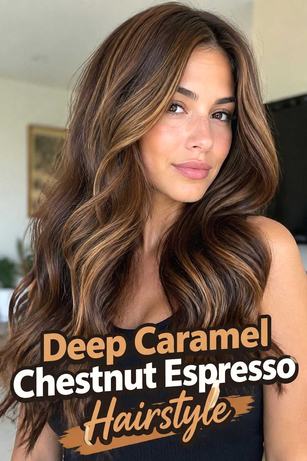 6. Deep Caramel Chestnut Espresso Hairstyle