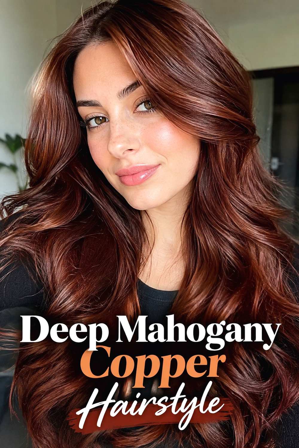 12. Deep Mahogany Copper Hairstyle