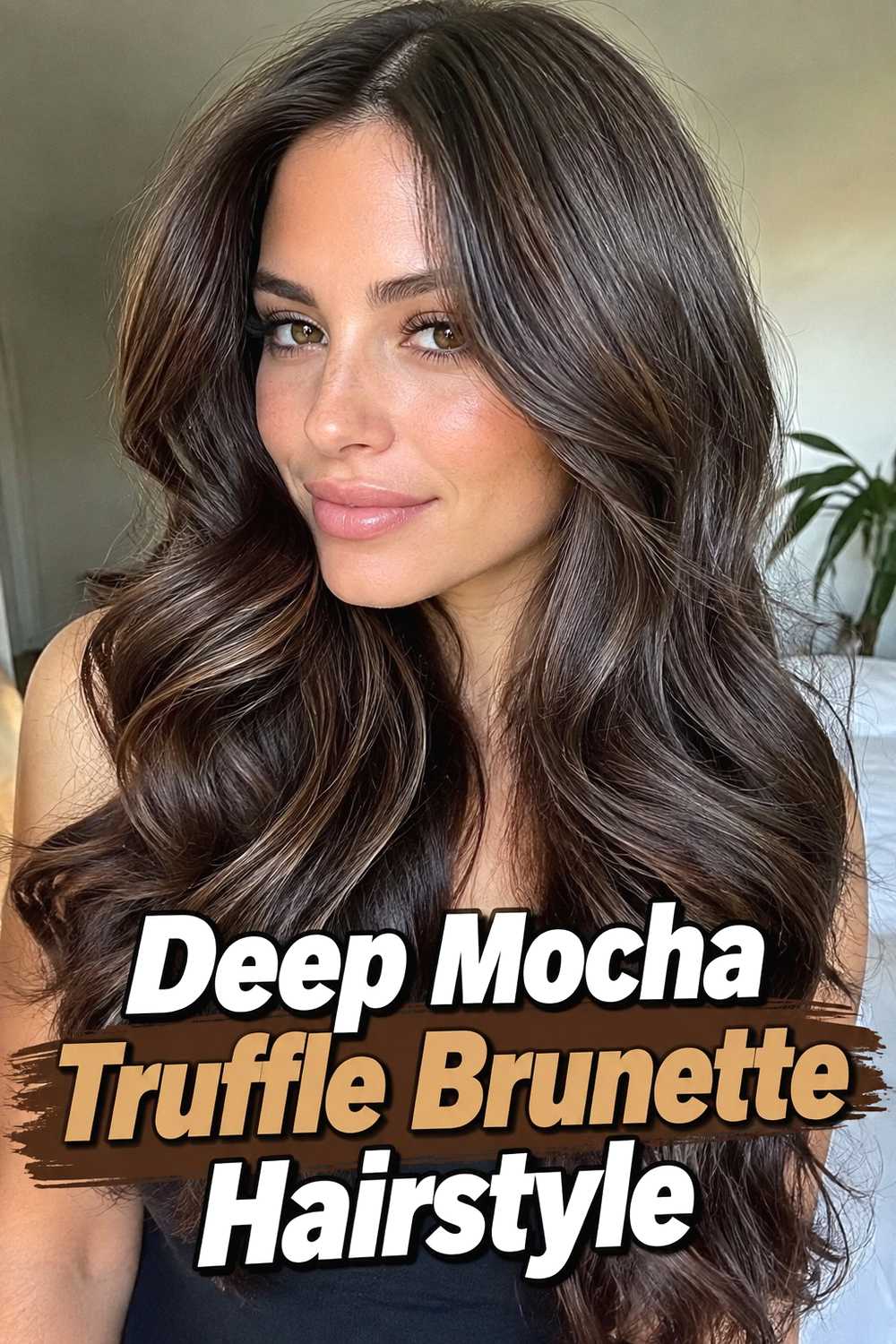 2. Deep Mocha Truffle Brunette Hairstyle