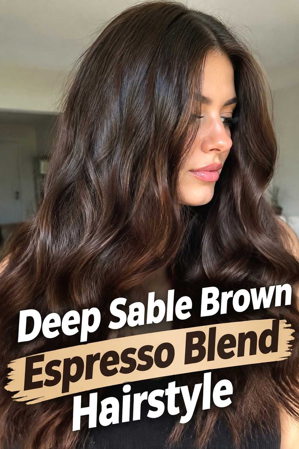 6. Deep Sable Brown Espresso Blend Hairstyle