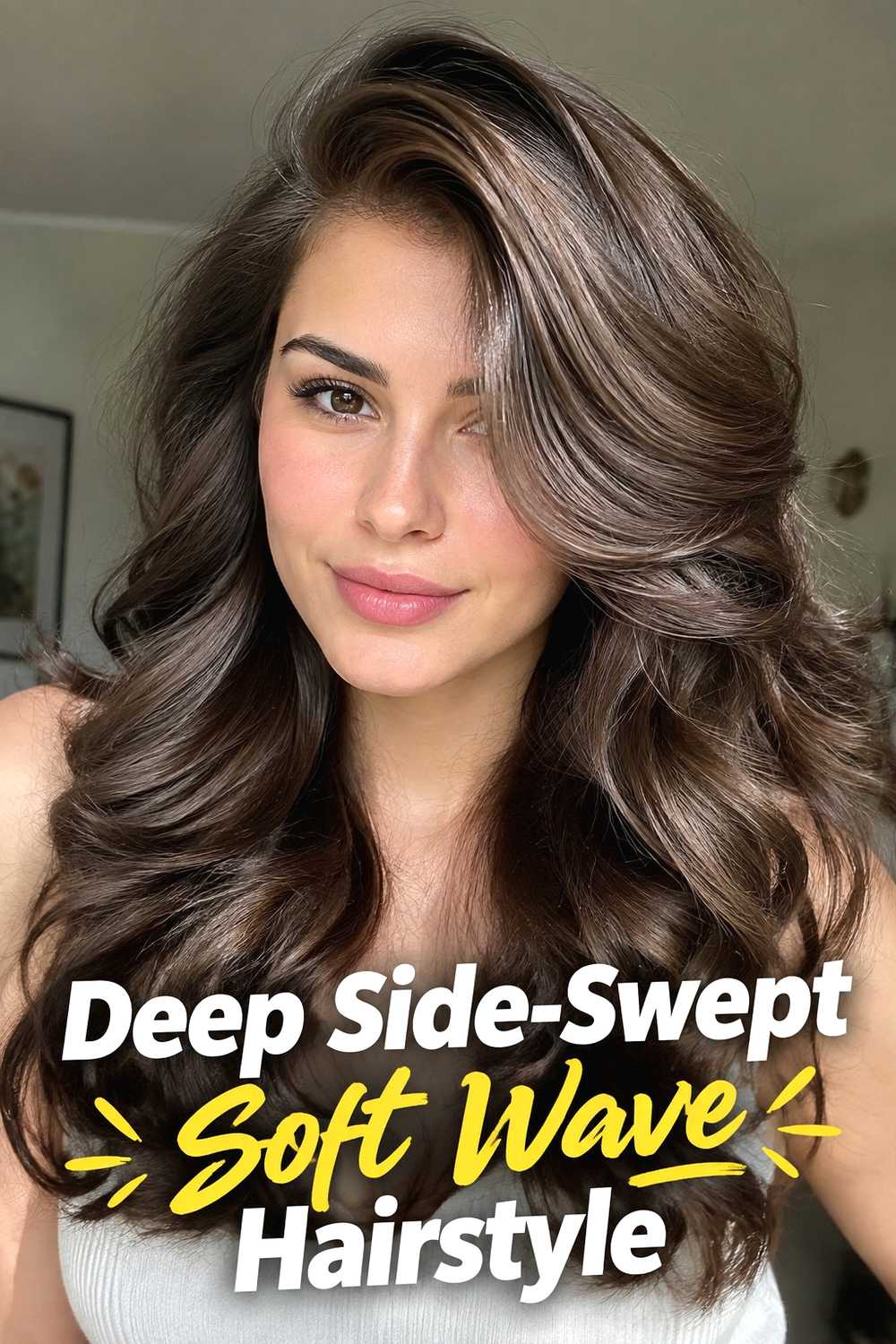 16. Deep Side Swept Soft Wave Hairstyle