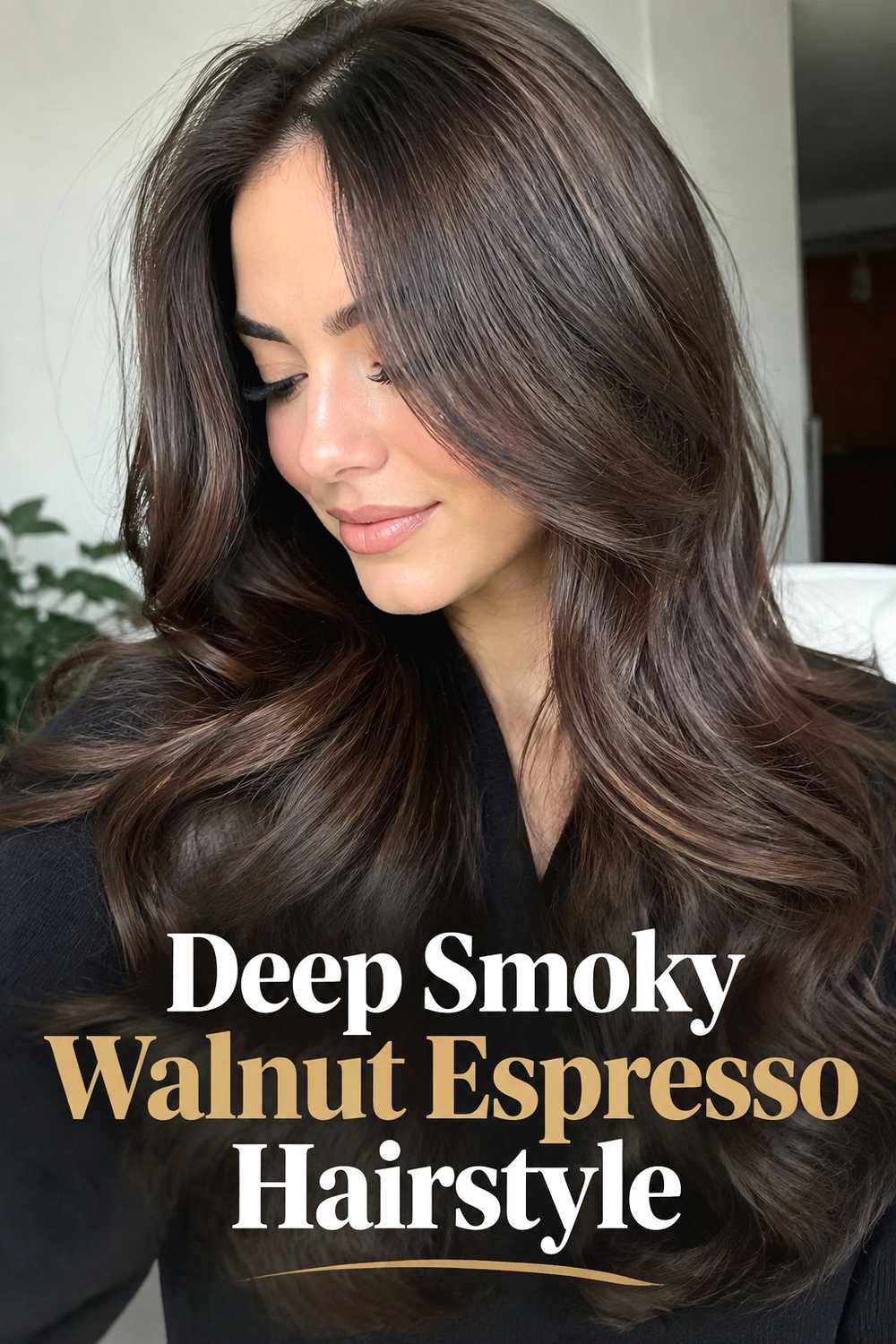 6. Deep Smoky Walnut Espresso Hairstyle