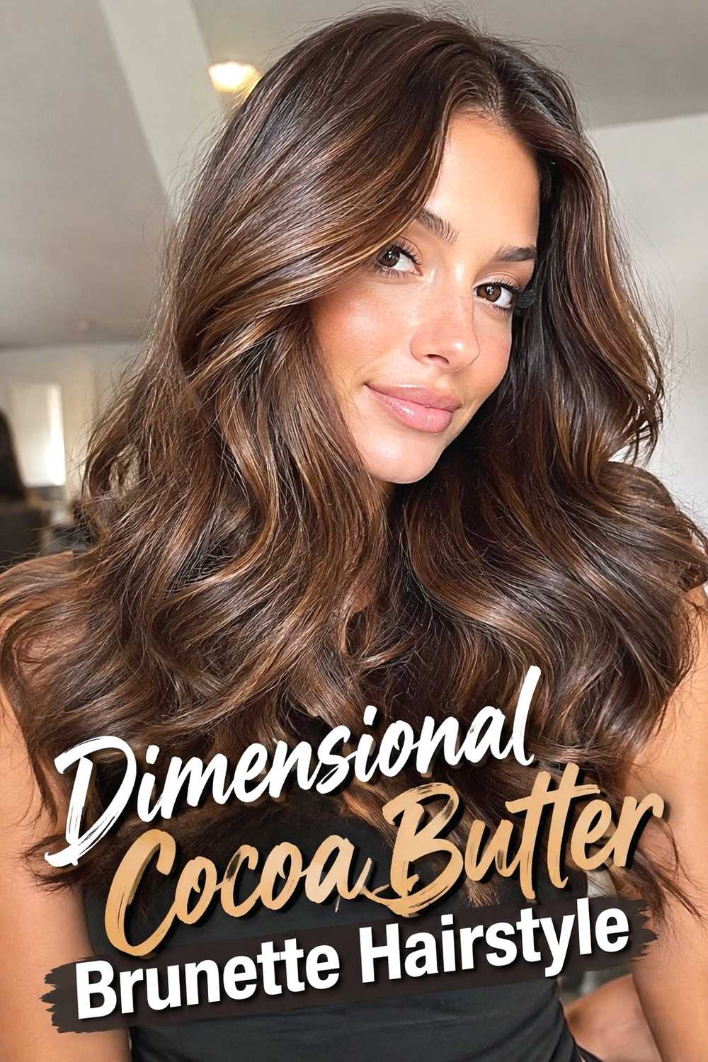 17. Dimensional Cocoa Butter Brunette Hairstyle