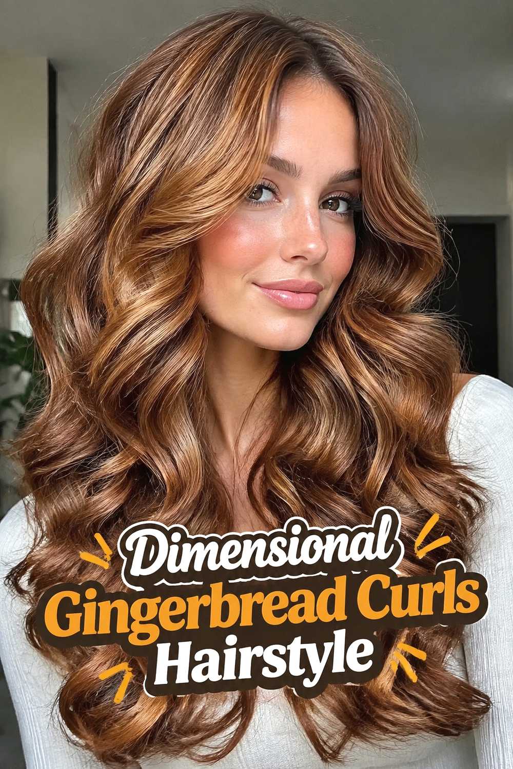 11. Dimensional Gingerbread Curls Hairstyle
