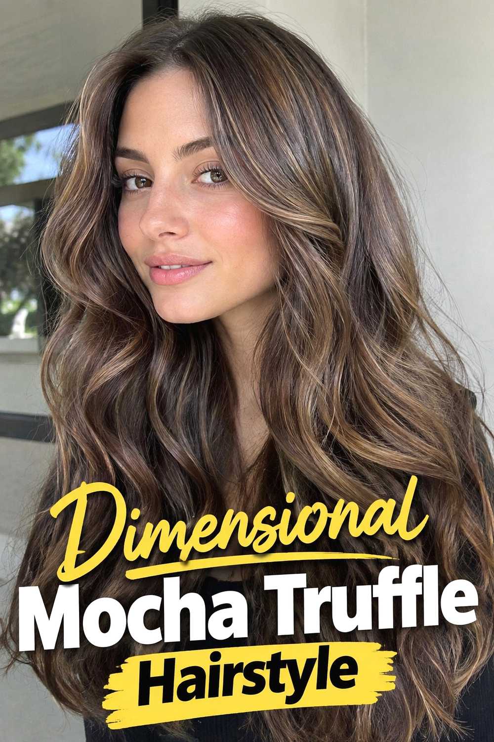 19. Dimensional Mocha Truffle Hairstyle
