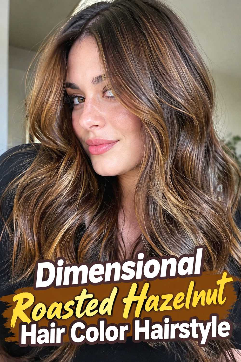 12. Dimensional Roasted Hazelnut Hair Color Hairstyle