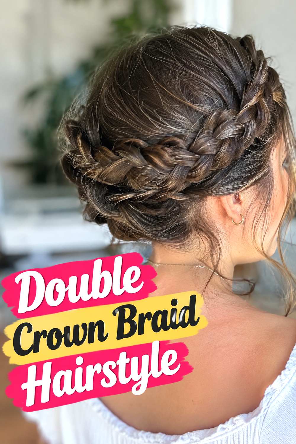 Double Crown Braid Hairstyle