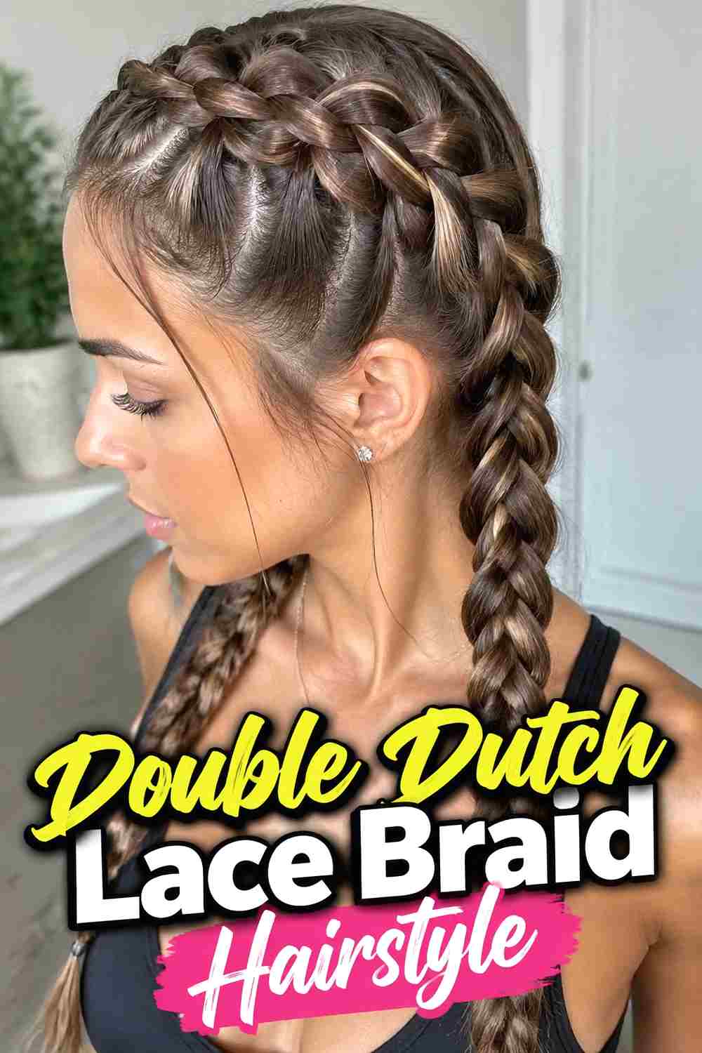 4. Double Dutch Lace Braid Hairstyle