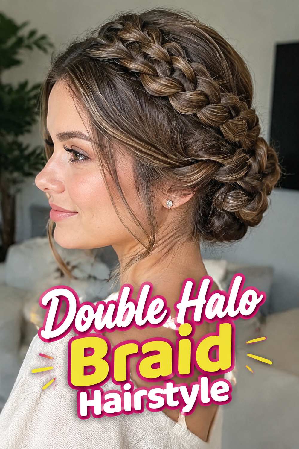Double Halo Braid Hairstyle