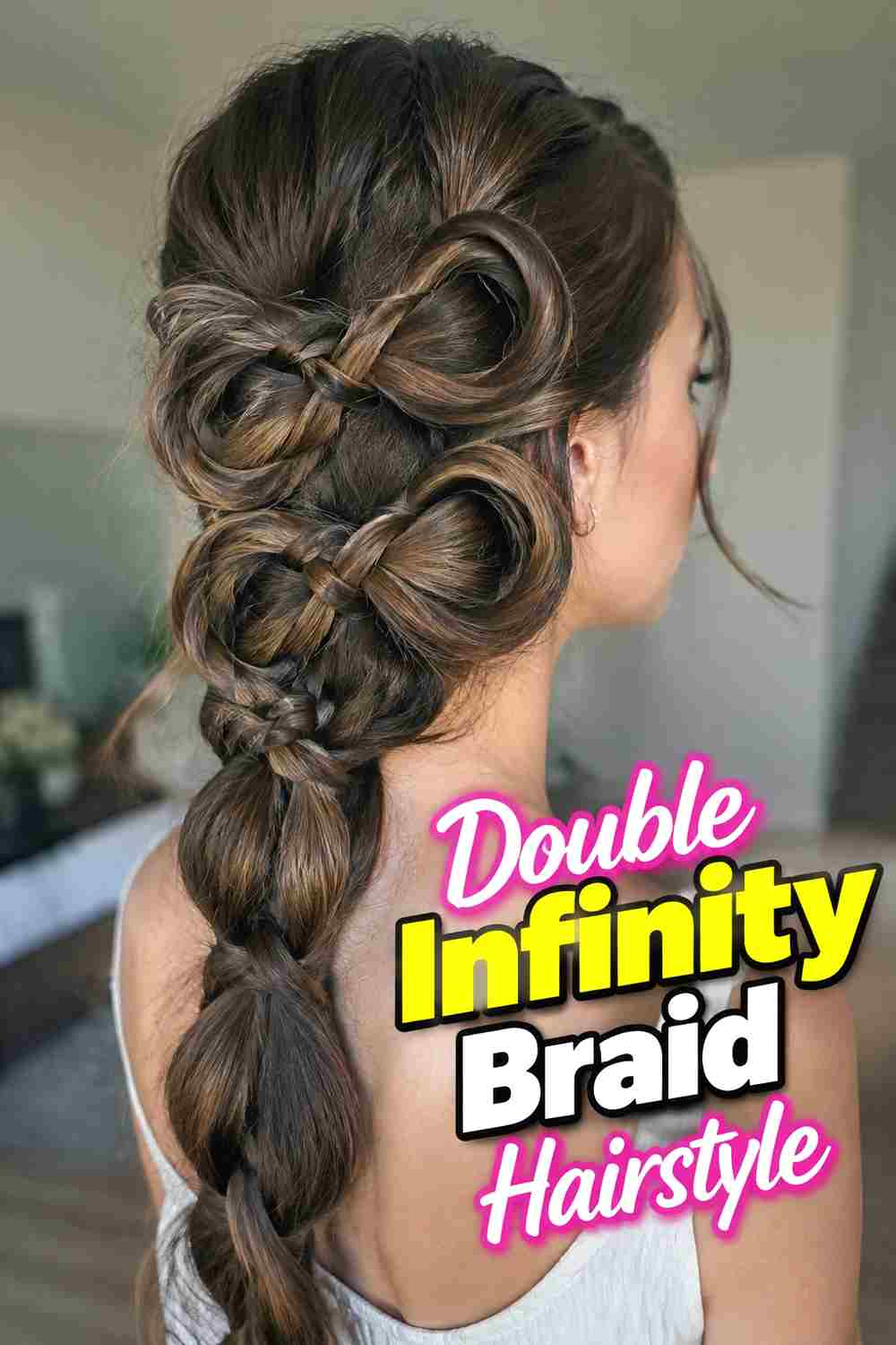 3. Double Infinity Braid Hairstyle