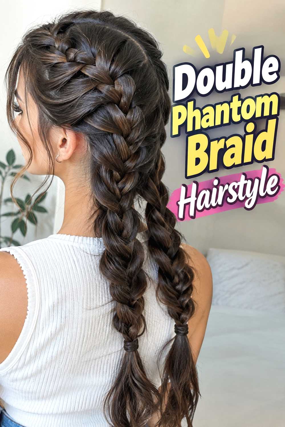 14. Double Phantom Braid Hairstyle
