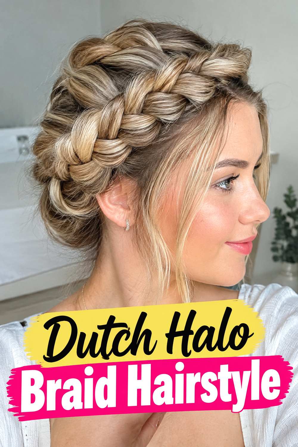 Dutch Halo Braid Hairstyle