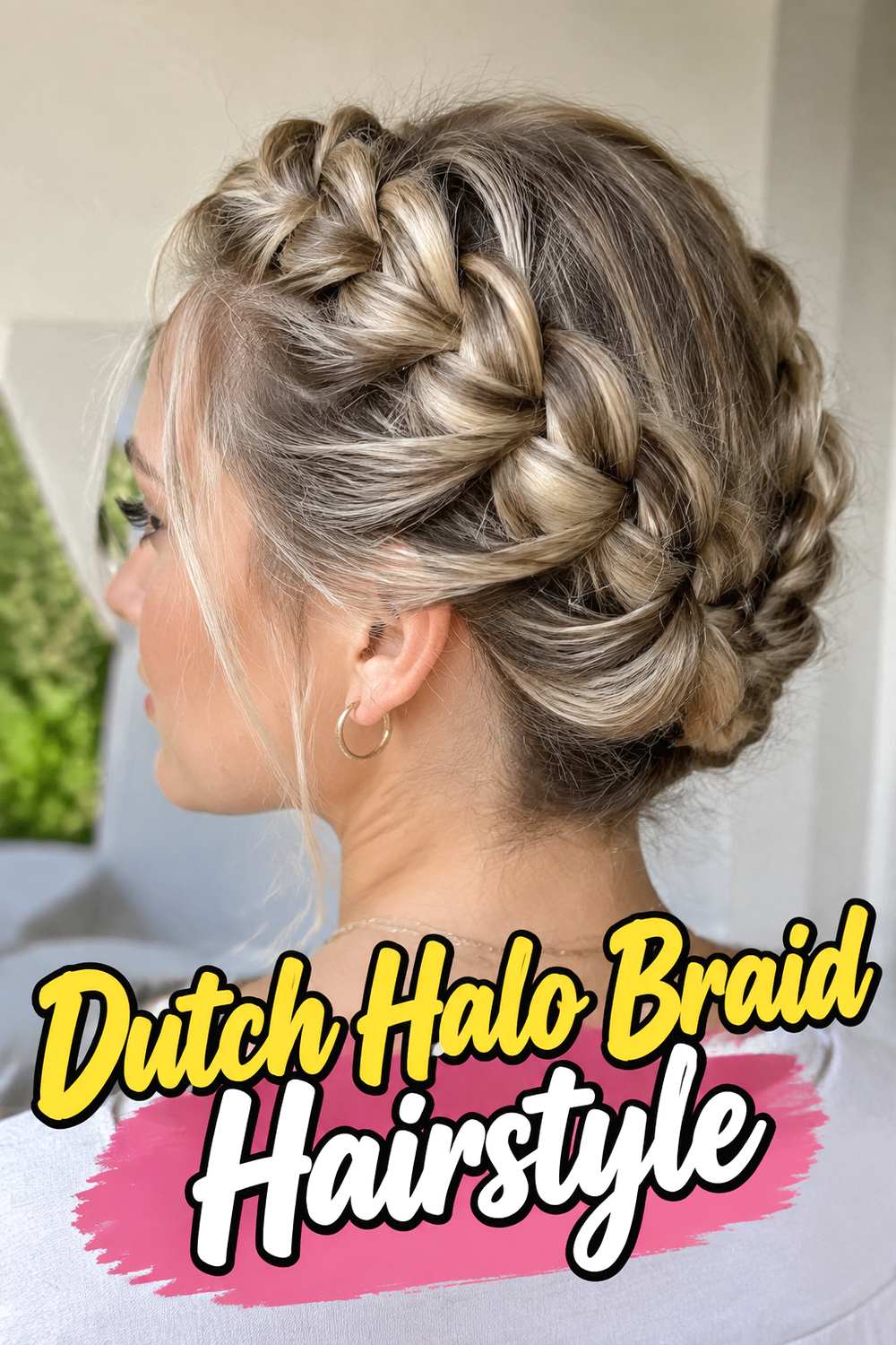 Dutch Halo Braid Hairstyle