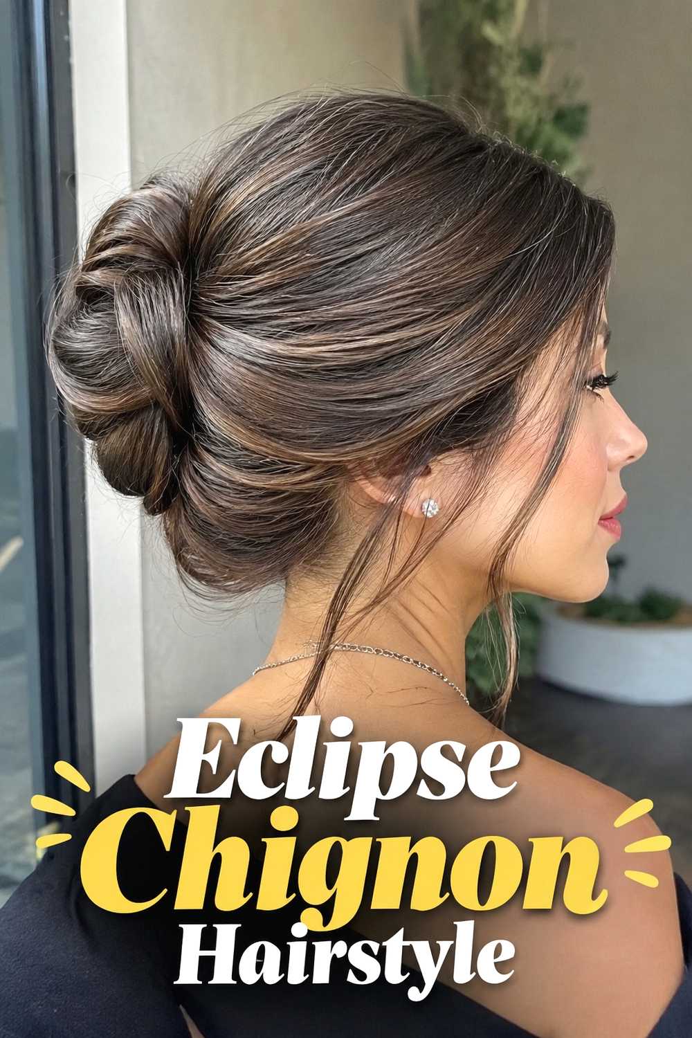 12. Eclipse Chignon Hairstyle